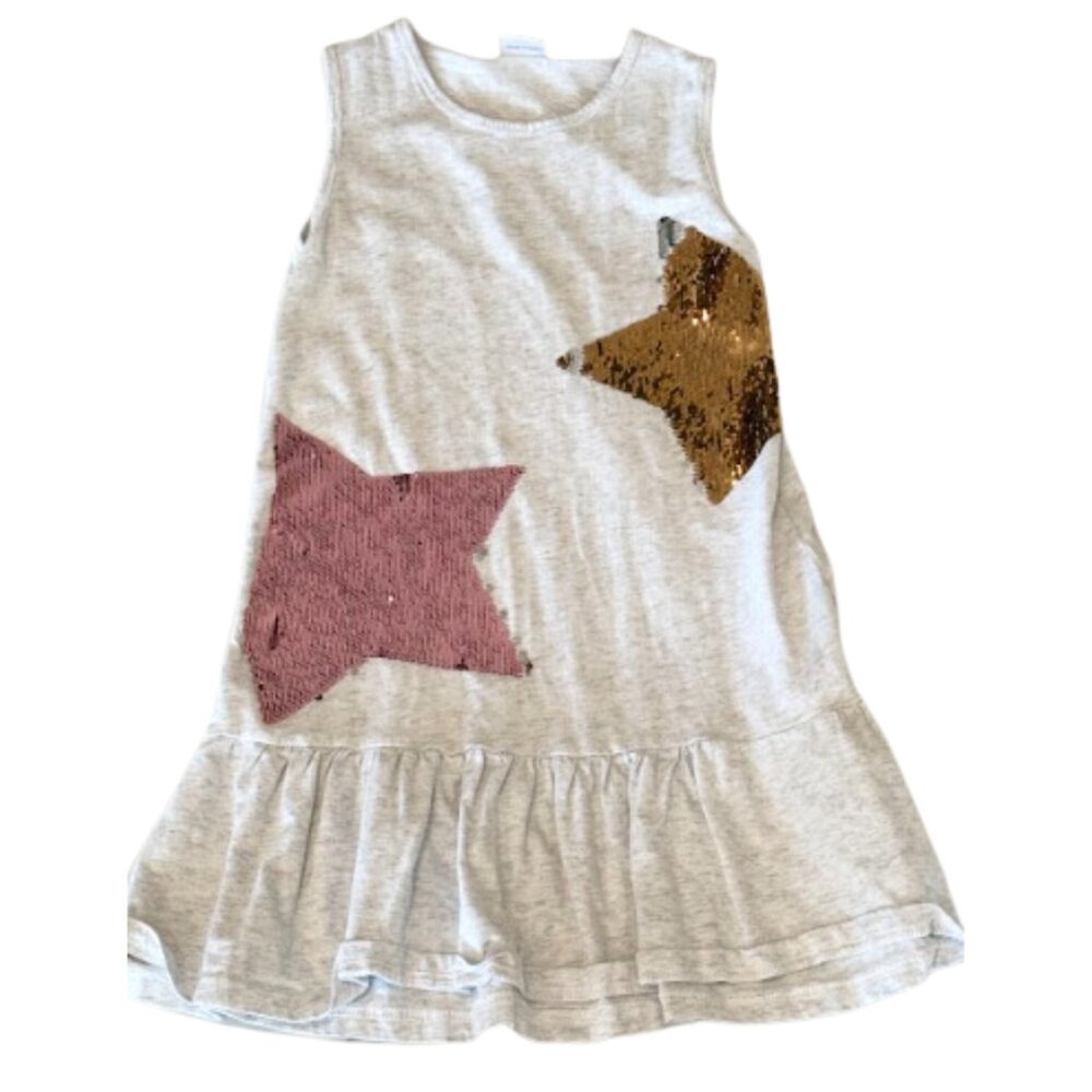 Grey Sequins Star Dress